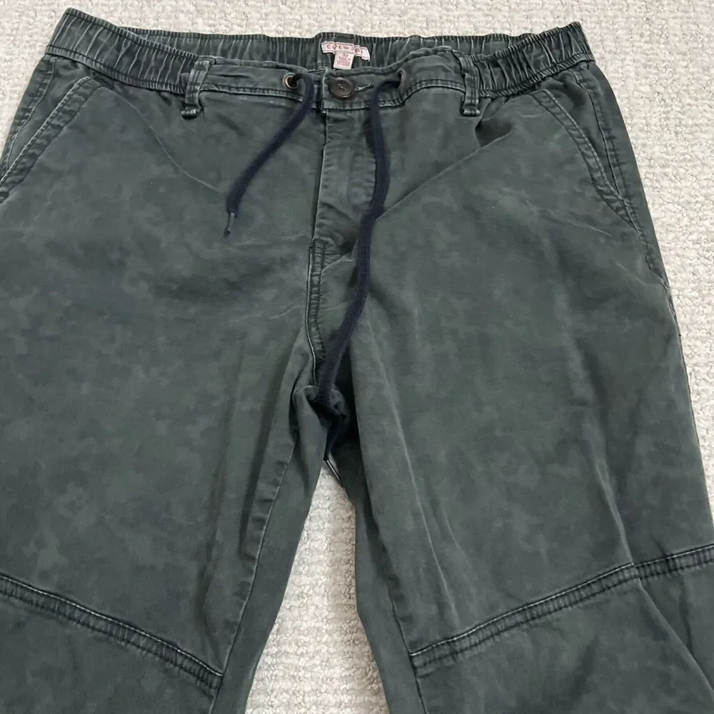 Cape Juby Jogger Pants Mens 32 Black Elastic Waist Slash Pockets Drawstring - Picture 3 of 8